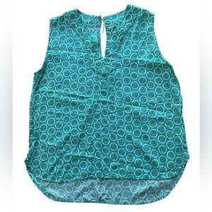 Escapada Green Lime Printed Sleeveless Top